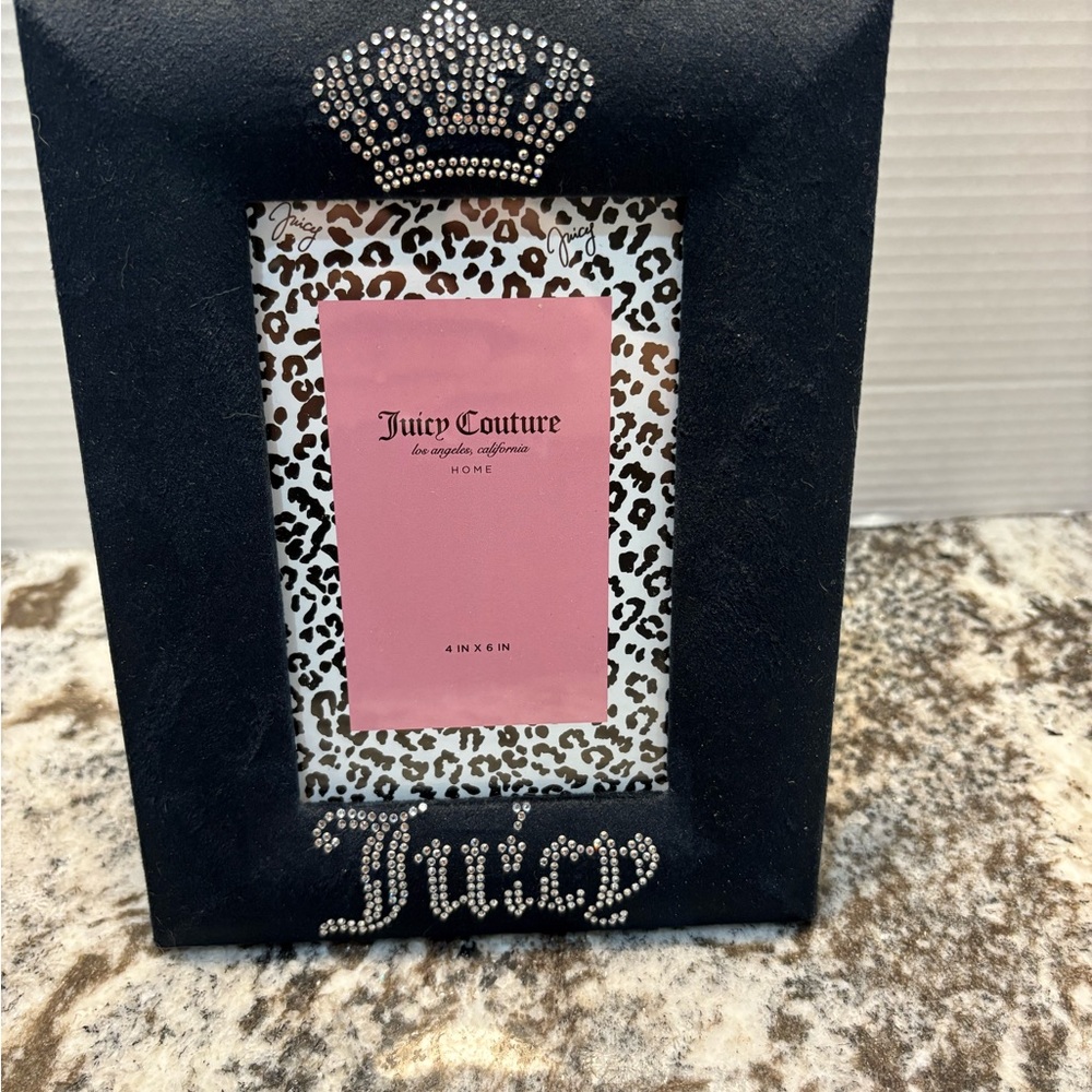 Juicy Couture Black Frame with Rhinestone Crown
